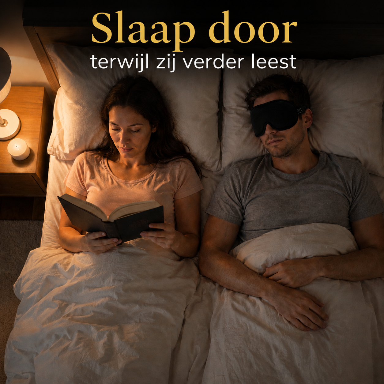 Pure Order Blackout Slaap masker
